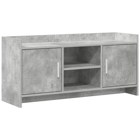 Mobile TV 102 x 33 x 47 cm Grigio Cemento Legno ingegnerizzato - Foto 1