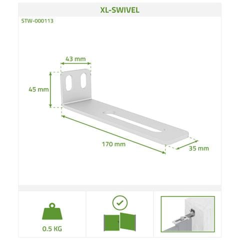 Cancello a battente regolabile, larghezza 3 m, MEIJE, altezza 160 cm, alluminio grigio - Foto 2
