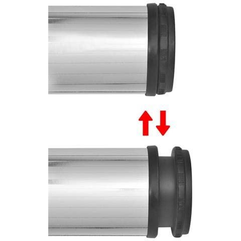 Set 4 Gambe Cromate Per Tavolo Regolabili In Altezza 710 Mm - Foto 2