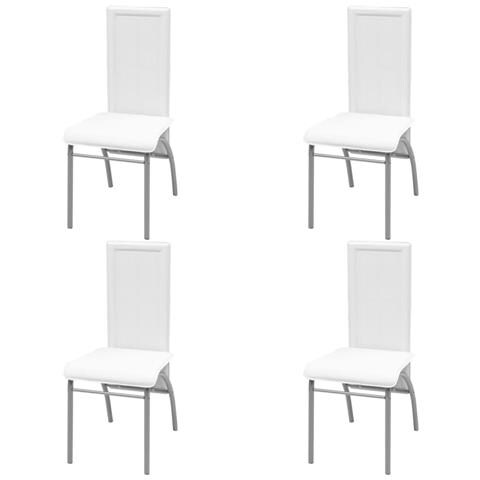 Set Sala Da Pranzo 5 Pezzi Bianco - Foto 9