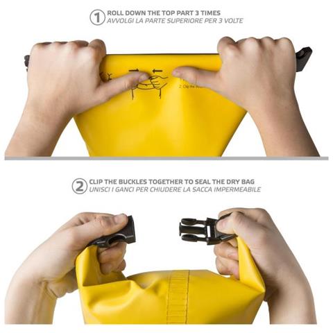 Borsa Impermeabile Explorer 2L con Tasca per Smartphone fino a 6.2'' Colore Giallo - Foto 5