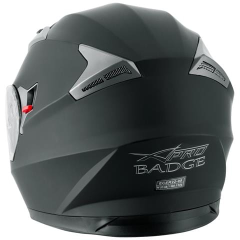 Casco Integrale Moto Scooter Visierino Parasole Touring Nero Opaco M - Foto 2