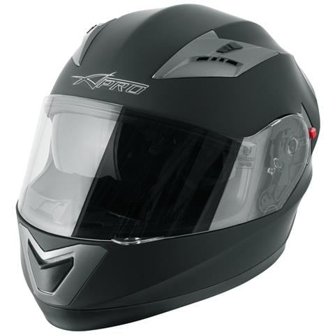 Casco Integrale Moto Scooter Visierino Parasole Touring Nero Opaco M - Foto 5