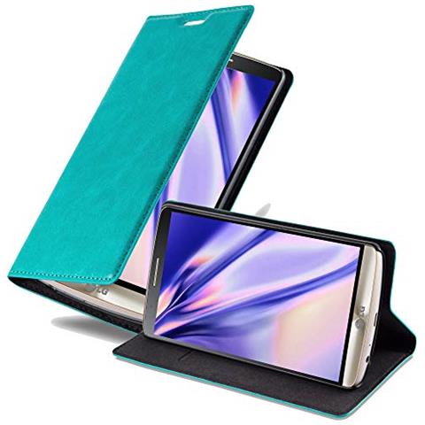Custodia Compatibile Con Lg G3 In Turchese Petrolio - Coperchio Protettiva Con Chiusura Magnetica, Funzione Stand E Tasca Per Le Carte - Foto 1