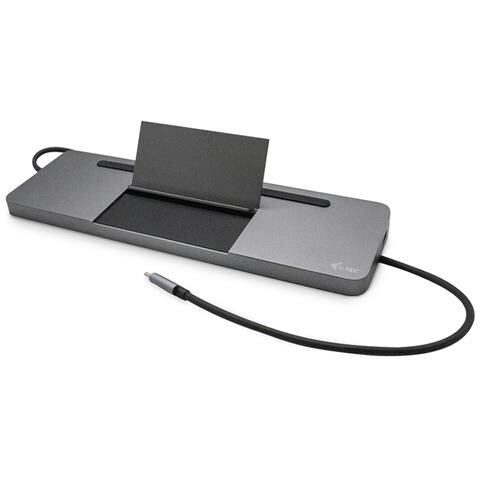 Docking Station Universale per Notebook 3x USB 3.2 / HDMI / DisplayPort per Triplo Monitor 4K Grigio + Power Delivery 85W - Foto 2
