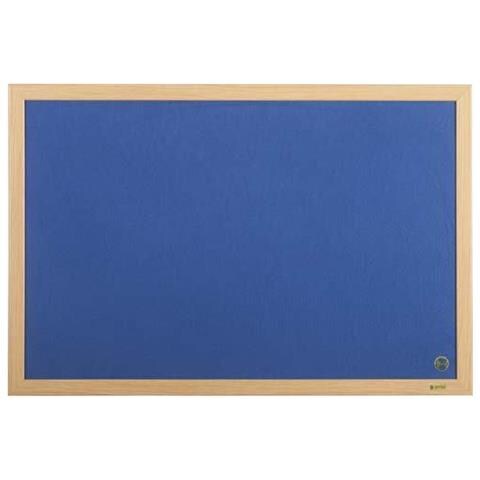 Bi-office Fb1443239 Lavagna Per Memo (bi-office Earth-it Executive Blue Felt Noticeboard Oak Wood Frame 1200x900mm - Fb1443239 Dd) - Foto 2