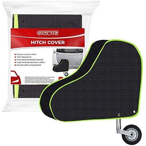 Impermeabile Universale Caravan Attacco Di Traino Per Coprire Con Cinturino Nero Nylon Verde Fluorescente Striscia Di Gancio Di Traino Di Copertura Di Traino Sfera Di Accoppiamento Blocco Protector - Foto 1