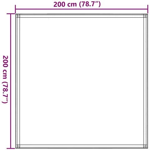 Tappeto da Tenda 200x200 cm Antracite - Foto 2