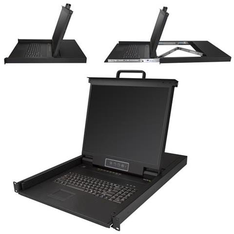 " Console KVM per armadio Rack a 8 porte VGA con schermo LCD - 19"" - 1U" - Foto 1