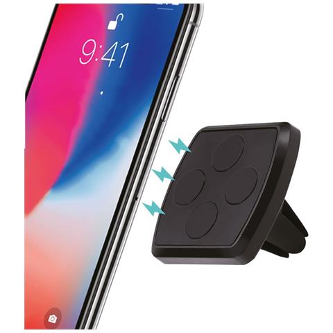 Supporto Smartphone Magnetico Per Automobile Nero X 12 Pz Lostech - Foto 2