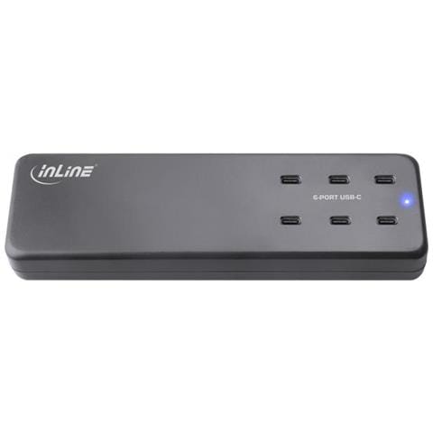 Alimentatore Multiporta, Caricatore, 6x Usb Type-c, Pd 3.0, Gan, Nero - Foto 9
