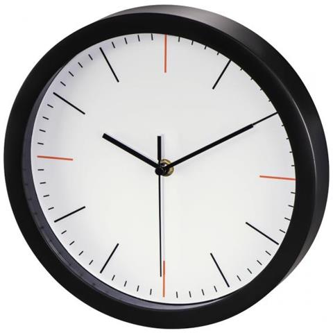 Maxr Orologio Da Parete In Quarzo Cerchio Nero, Bianco - Foto 1