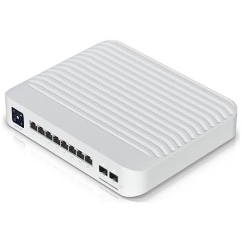 Switch di rete UniFi USW-PRO-8-POE Gigabit Ethernet L2/L3 gestito (10/100/1000) Power over Ethernet (PoE) 1U Bianco - Foto 1