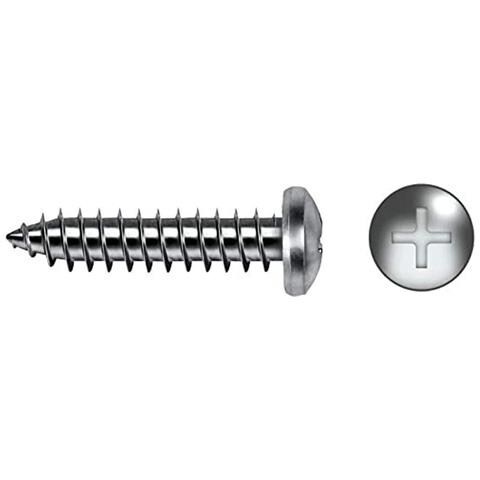 Scatola A Viti 16 Mm 4,8 X 16 Mm Vite Per Lamiera 250 Unità Zincato - Foto 1