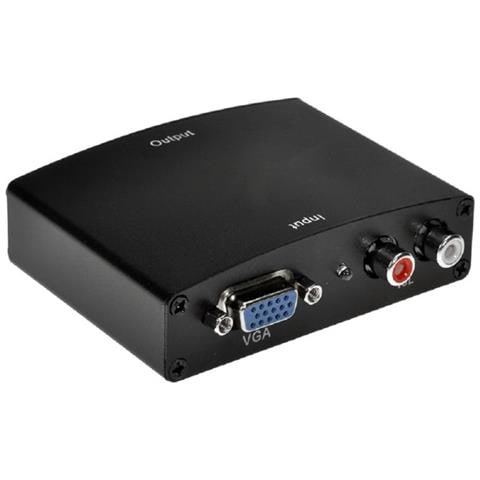 Trustetch Convertitore Audio Video Da Vga + 2x Rca Hdmi In Hdmi Black - Foto 1