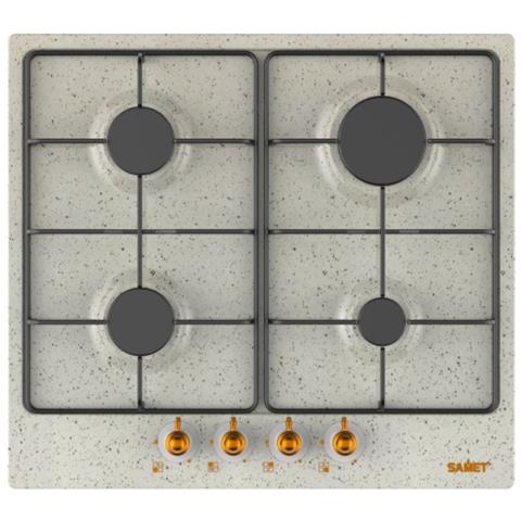 Piano cottura da 60 cm con 4 fuochi colore avena - Samet Diomede - Foto 1