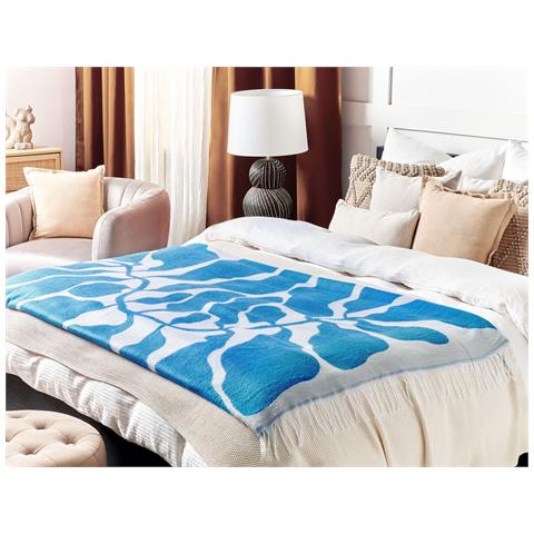 Coperta Kihun Tessuto 130 X 170 Cm Blu - Foto 1