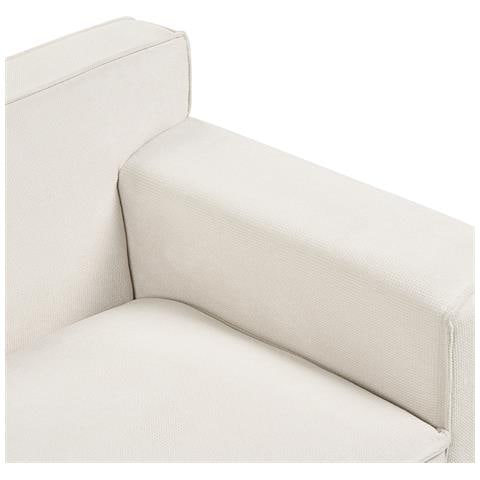 Divano 3 Posti Viskan Ciniglia Bianco Sporco - Foto 2