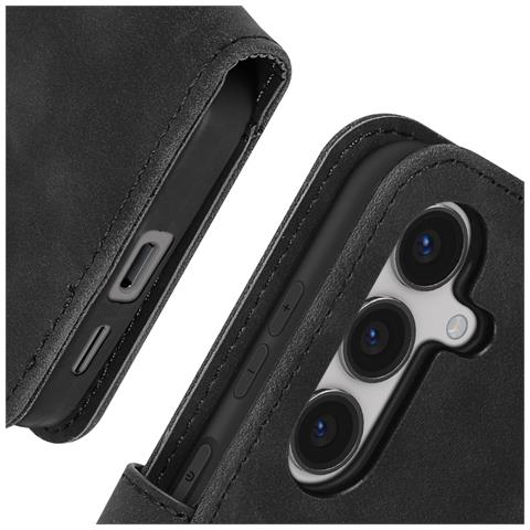 Custodia Per Samsung Galaxy S24 Portafoglio Supporto Video, Nero - Foto 2