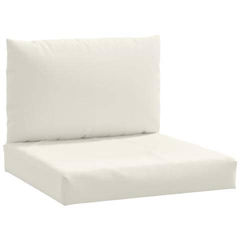 Cuscini Per Pallet 2 Pz Crema Mélange In Tessuto - Foto 2