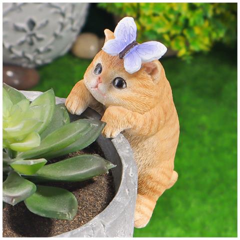 Decorazioni Paesaggistiche Per Balconi In Resina Per Gatti Un Gatto - Foto 2