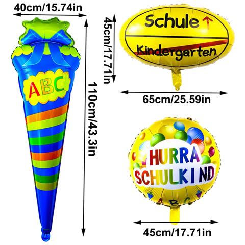 Set Di Palloncini Per Bambini Blu 24 Pezzi Decorazione - Foto 2