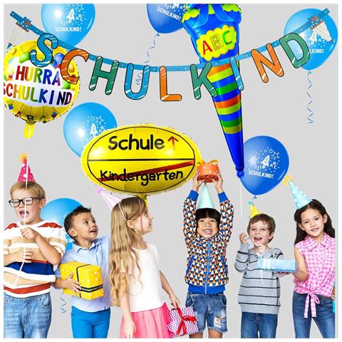 Set Di Palloncini Per Bambini Blu 24 Pezzi Decorazione - Foto 5