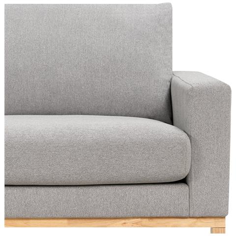 Divano Angolare 4 Posti Siggard Ii Tessuto Grigio Lato Destro - Foto 8