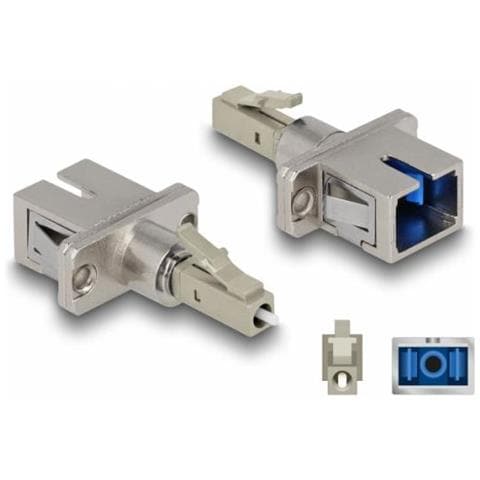 Accoppiatore ibrido in fibra ottica LC Simplex maschio per SC Simplex femmina beige - Foto 1
