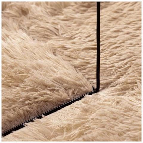 Tappeto Shaggy a Pelo Lungo NAVARRA Beige 80x150 cm poliestere - Foto 9