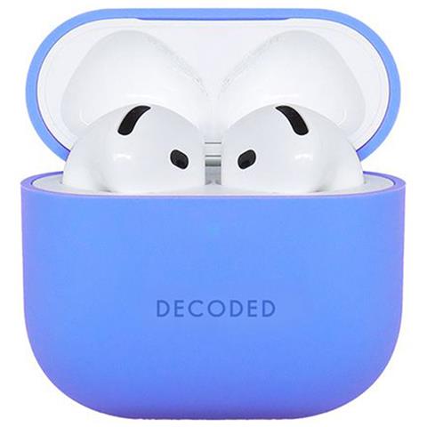 Airpods 4 Custodia In Silicone Antiurto Con Indicatore Led, Blu - Foto 2