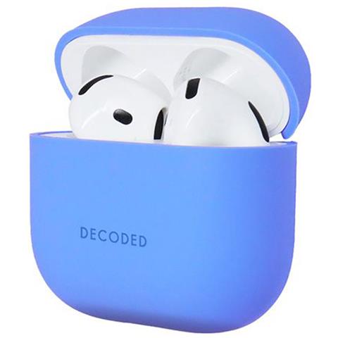 Airpods 4 Custodia In Silicone Antiurto Con Indicatore Led, Blu - Foto 5