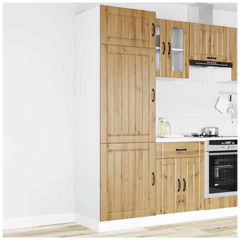 Armadio Da Cucina Lucca Rovere Artigianale Legno Multistrato - Foto 2