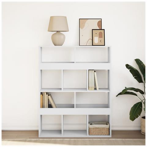 Libreria Bianca 100x33x125,5 Cm In Truciolato - Foto 3