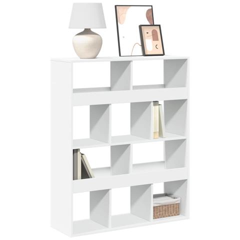 Libreria Bianca 100x33x125,5 Cm In Truciolato - Foto 1