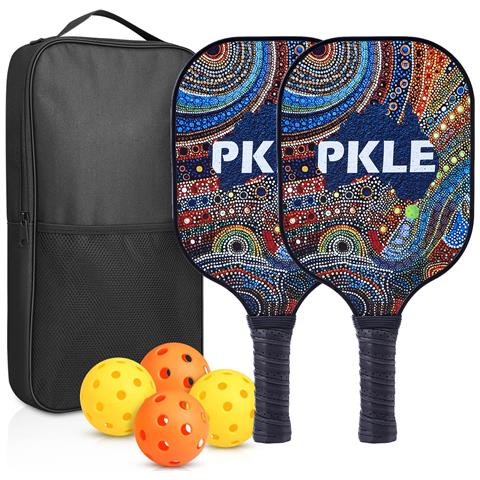Set Da Pickleball - Racchette, Palline E Borsa In Fibra Di Vetro   9 - Foto 1