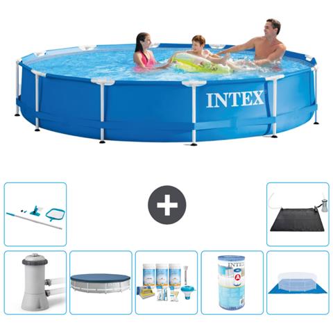 Piscina Fuori Terra - In Giro - 366x76 Cm - Blu - Include Accessori Coordinati A1760 - Foto 1