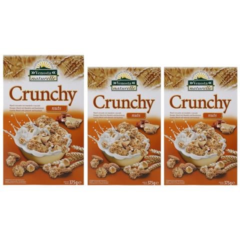 Crunchy Nuts Con Mandorle E Nocciole 3 Confezioni Da 375 Grammi - Foto 1