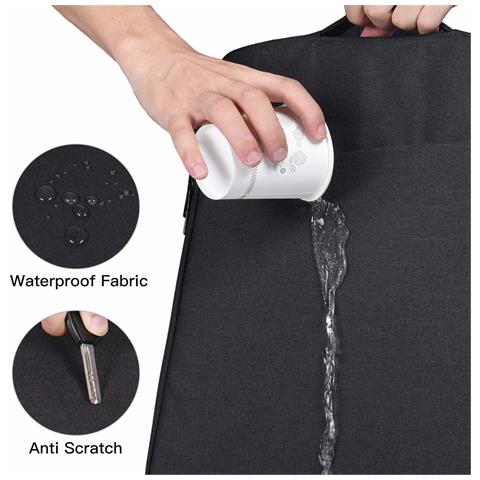 Custodia Per Laptop In Tela Da 14,1 Pollici/15,4 Pollici Black - Foto 7