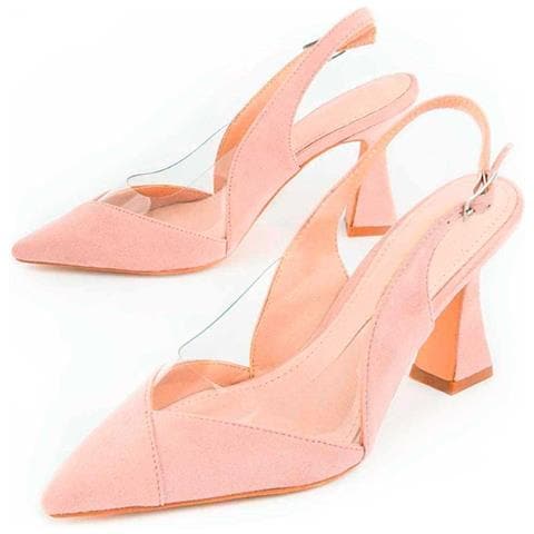 Scarpa Con Tacco Carola9 Rosa Rosa Materiale Sintetico - Foto 1