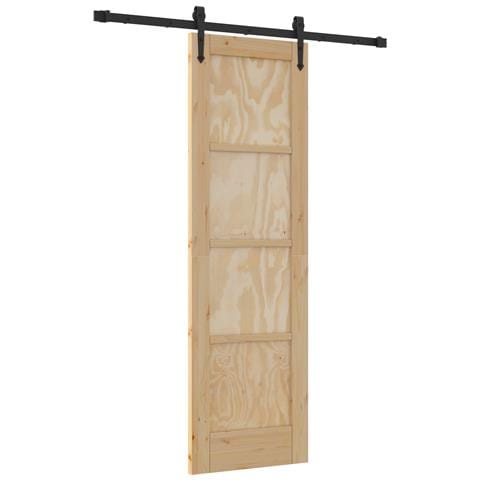 Porta scorrevole  con set di ferramenta 'ORKDAL'Legno massello di Pino, Porta interna  'ORKDAL'61x198,5 cm Legno massello di Pino - Foto 1