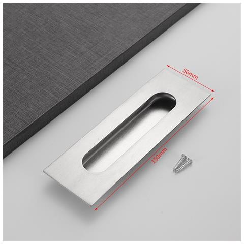 Maniglia Ad Incasso In Acciaio Inossidabile 150x50mm - Design Moderno E Resistente - Foto 2