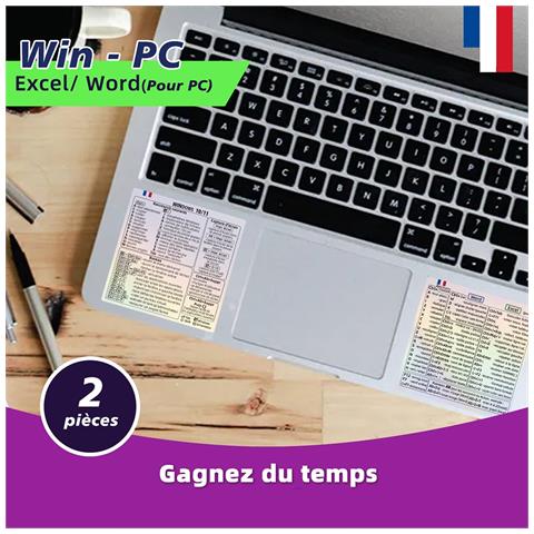 Adesivi Per Scorciatoie Da Tastiera Francese Per Windows - Aumenta La Tua Produttività - Foto 7