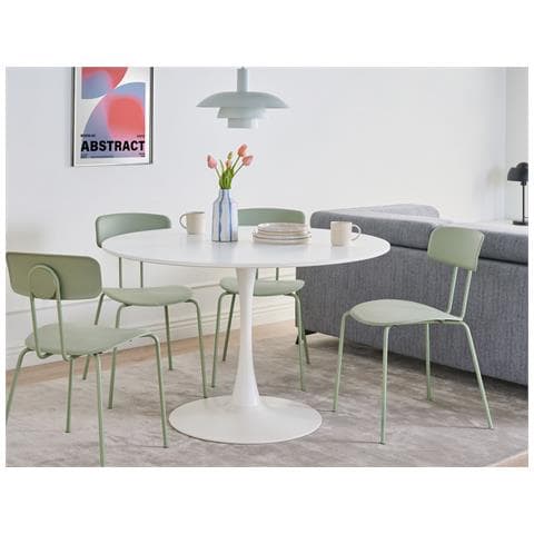 Tavolo Da Pranzo Boca Bianco 120 Cm 120 Cm - Foto 1