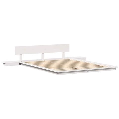 Struttura del letto Bianco 140 x 200 cm legno - Foto 1