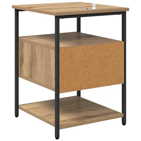 Armadio da Notte 2 pcs rovere artigianale 40 x 42 x 56 cm - Foto 9