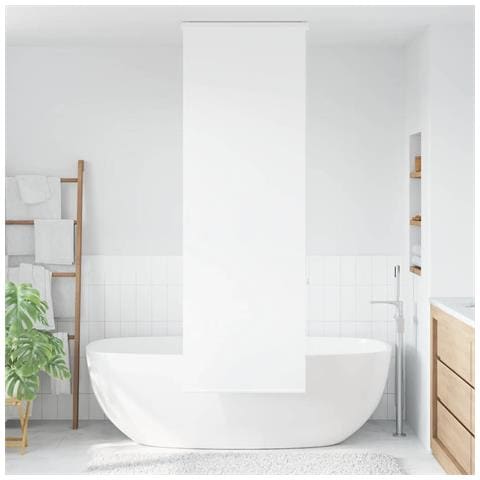 Tenda a Rullo Doccia con Cassonetto 70x240 cm Larghezza Tessuto - Foto 2