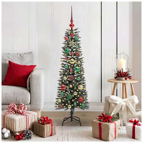 Albero di Natale artificiale con 150 LED Verde 120 cm - Foto 2