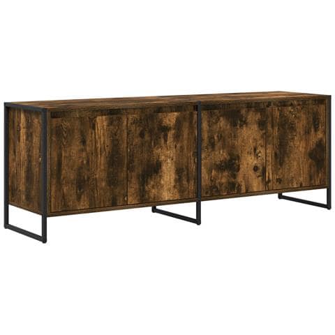 Mobile TV Quercia Fumosa 140 x 36 x 49.5 cm Legno multistrato - Foto 1