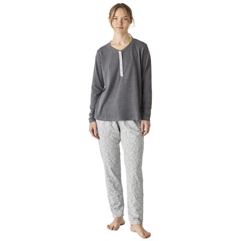 Pigiama Da Donna In Cotone A Maniche Lunghe Jjbep1801 - Foto 1